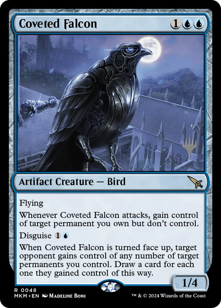 Coveted Falcon — Murders at Karlov Manor Promos — Magic: The Gathering