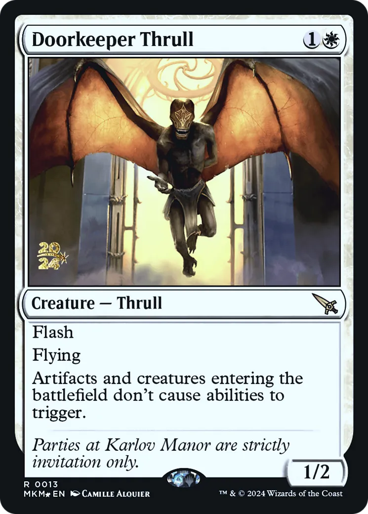Srâne portier — Murders at Karlov Manor Promos — Magic: The Gathering