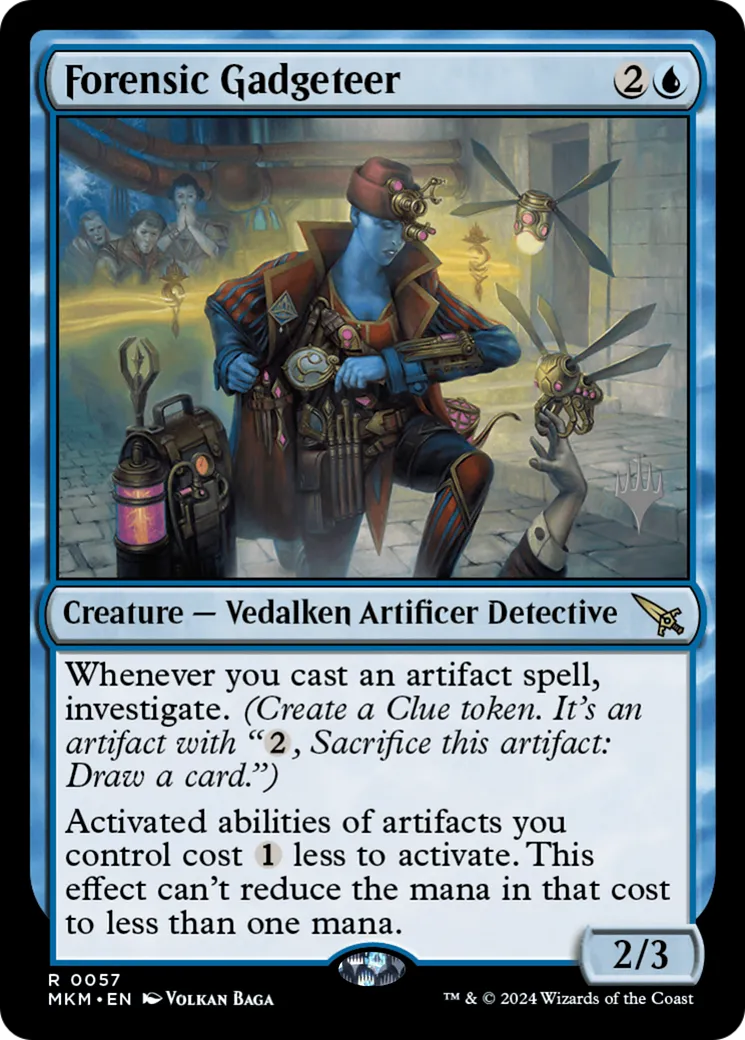 Forensic Gadgeteer — Murders at Karlov Manor Promos — Magic: The Gathering