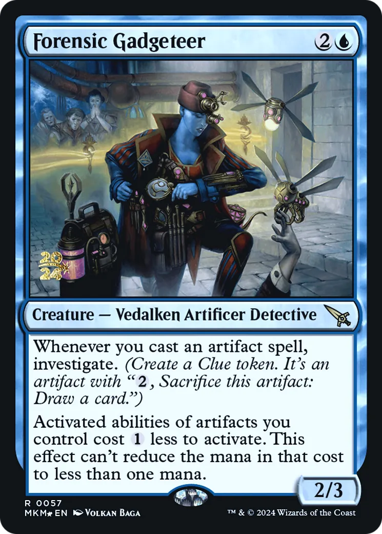 Forensic Gadgeteer — Murders at Karlov Manor Promos — Magic: The Gathering