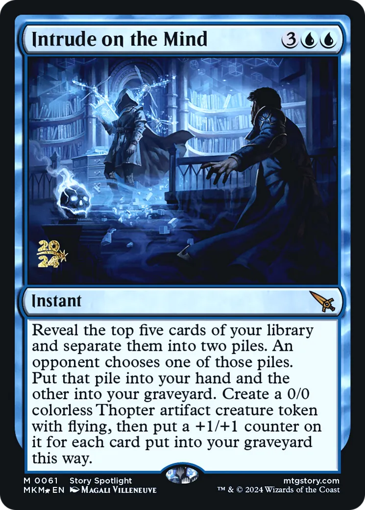 Intrude on the Mind — Murders at Karlov Manor Promos — Magic: The Gathering