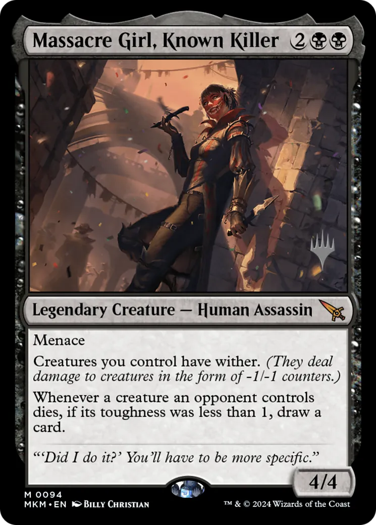Massacre Girl, Known Killer — Murders at Karlov Manor Promos — Magic: The Gathering