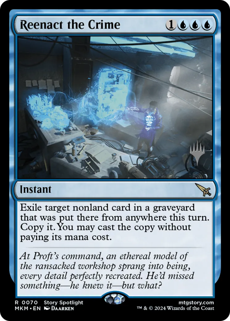 Reenact the Crime — Murders at Karlov Manor Promos — Magic: The Gathering