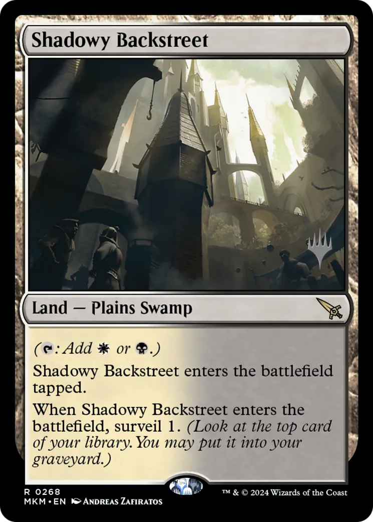 Shadowy Backstreet — Murders at Karlov Manor Promos — Magic: The Gathering