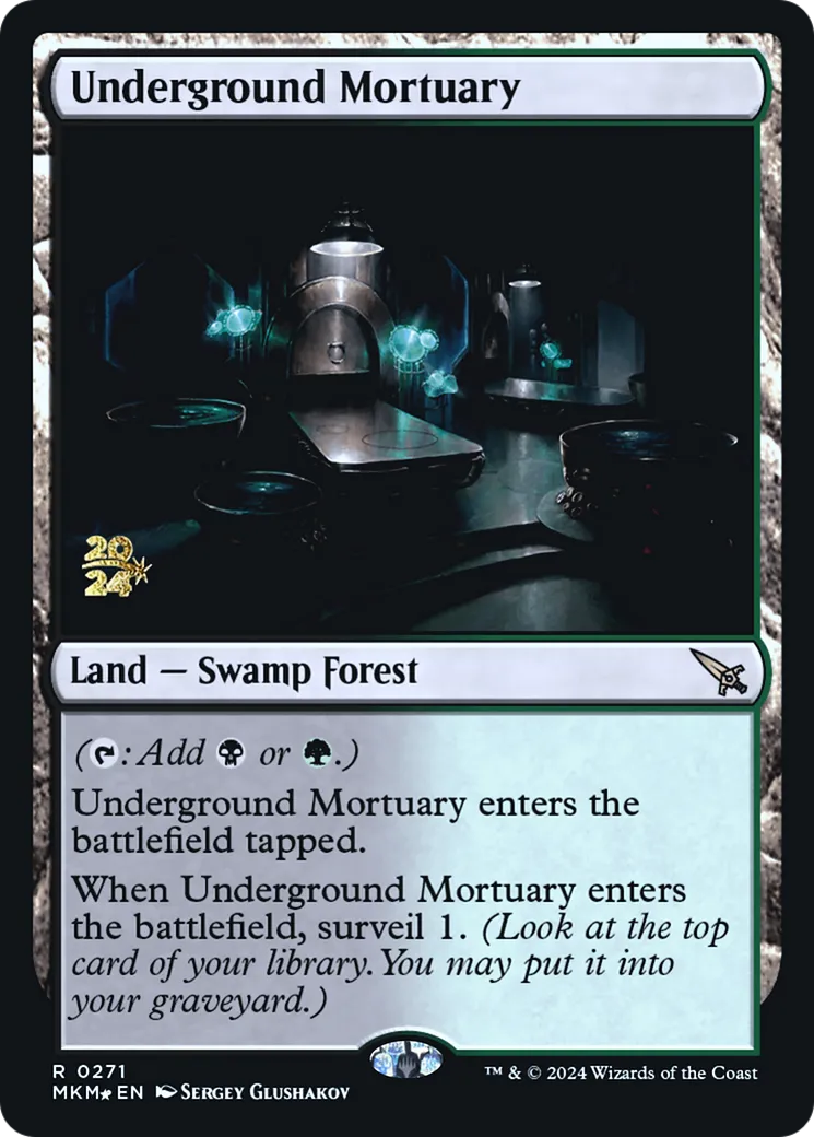 Underground Mortuary — Murders at Karlov Manor Promos — Magic: The Gathering