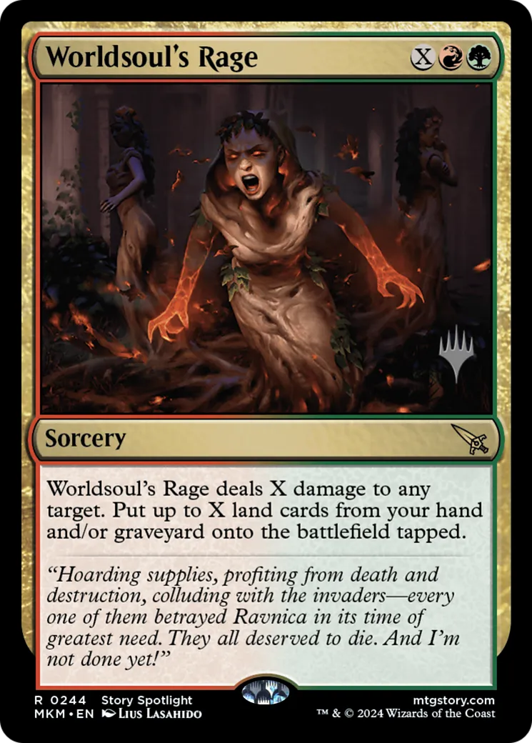 Worldsoul's Rage — Murders at Karlov Manor Promos — Magic: The Gathering