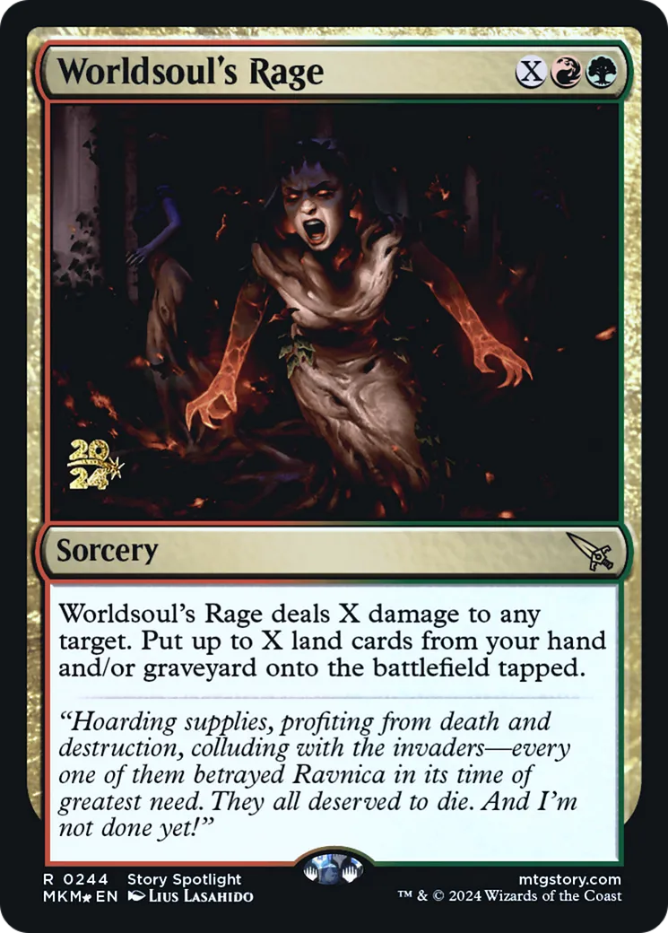 Rage selon l'Âme du monde — Murders at Karlov Manor Promos — Magic: The Gathering