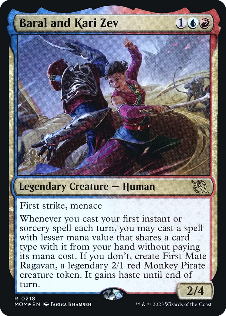 Baral and Kari Zev from March of the Machine Promos - Magic: The Gathering