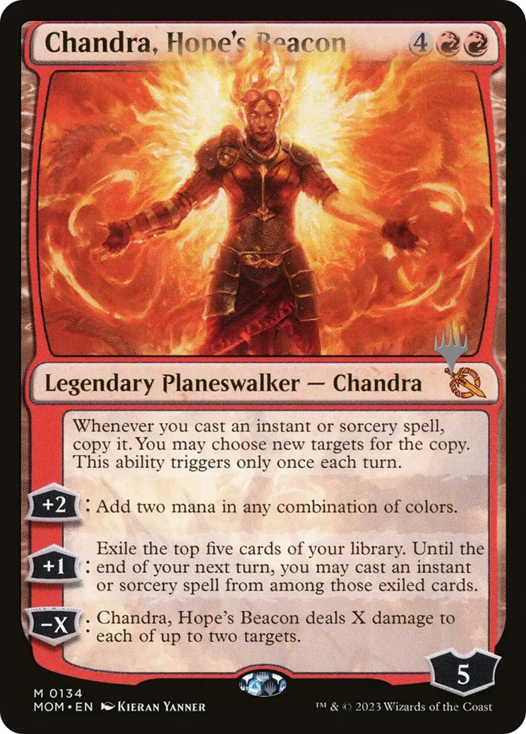 Chandra, balise d'espoir — March of the Machine Promos — Magic: The Gathering