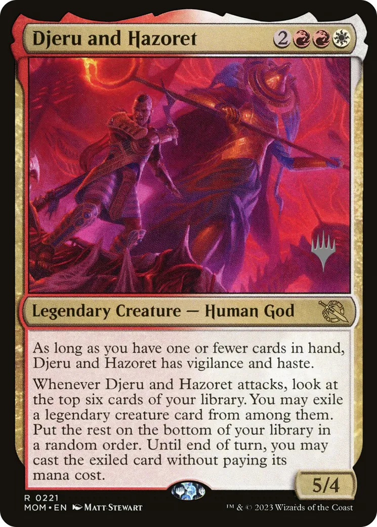 Djeru and Hazoret — March of the Machine Promos — Magic: The Gathering