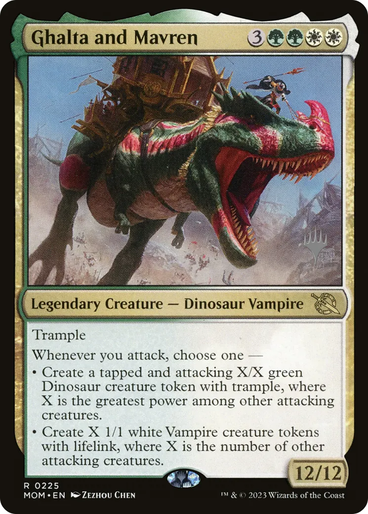 Ghalta and Mavren — March of the Machine Promos — Magic: The Gathering