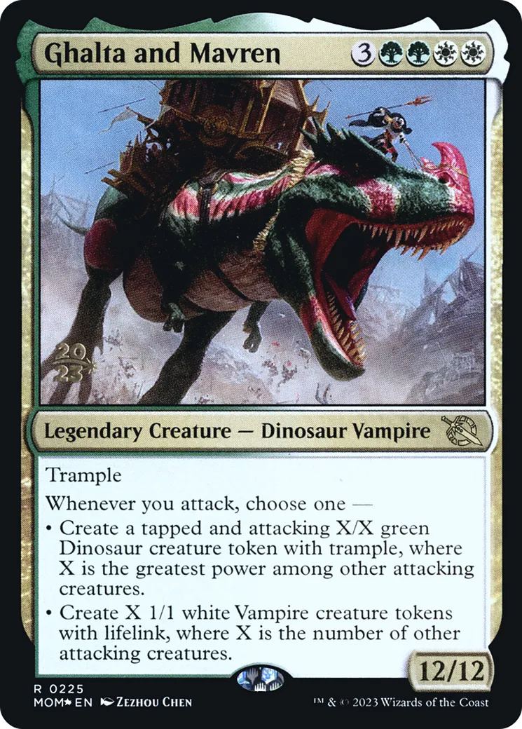 Ghalta and Mavren — March of the Machine Promos — Magic: The Gathering