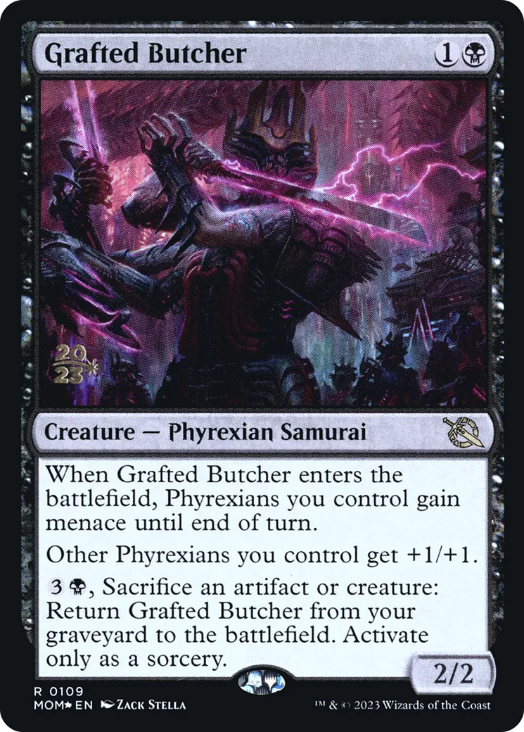 Grafted Butcher — March of the Machine Promos — Magic: The Gathering