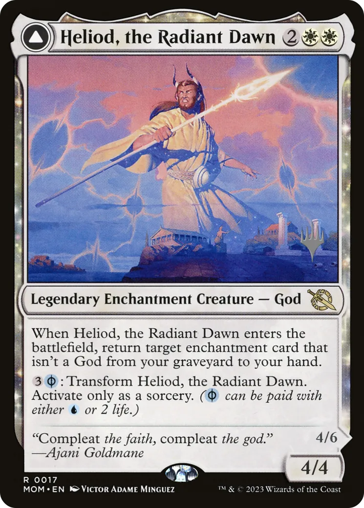 Heliod, the Radiant Dawn // Heliod, the Warped Eclipse — March of the Machine Promos — Magic: The Gathering