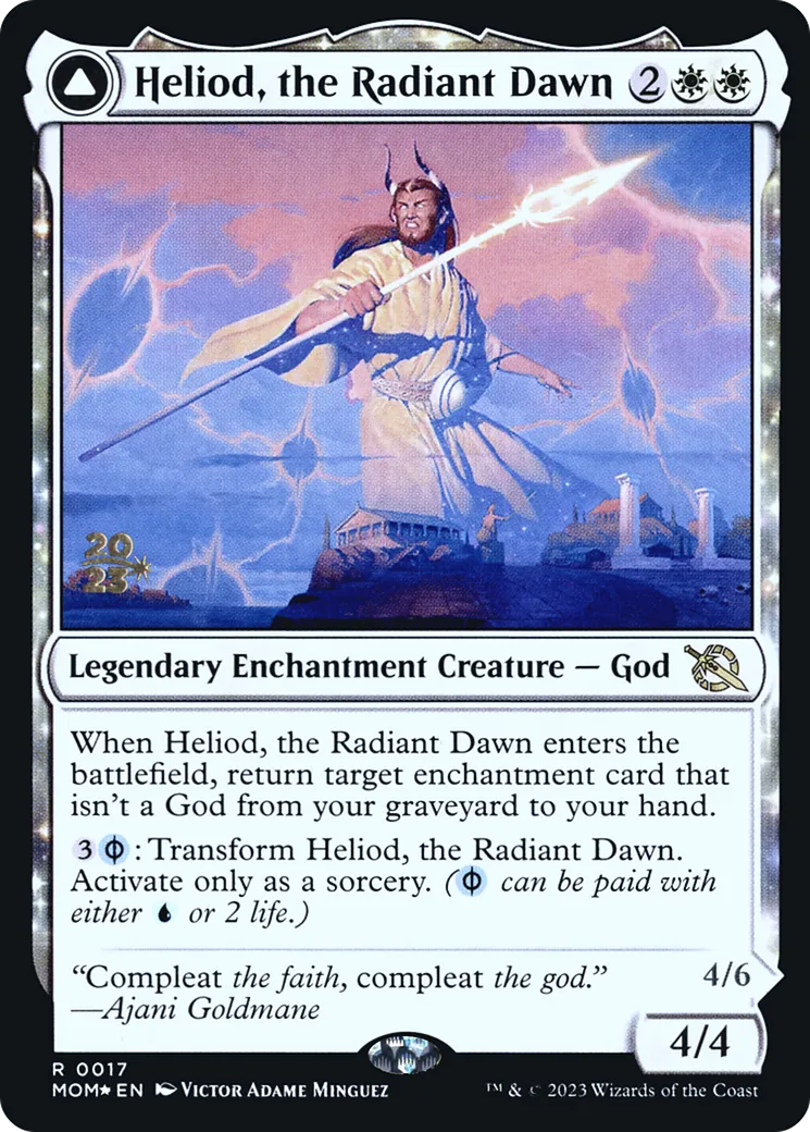 Heliod, the Radiant Dawn // Heliod, the Warped Eclipse — March of the Machine Promos — Magic: The Gathering