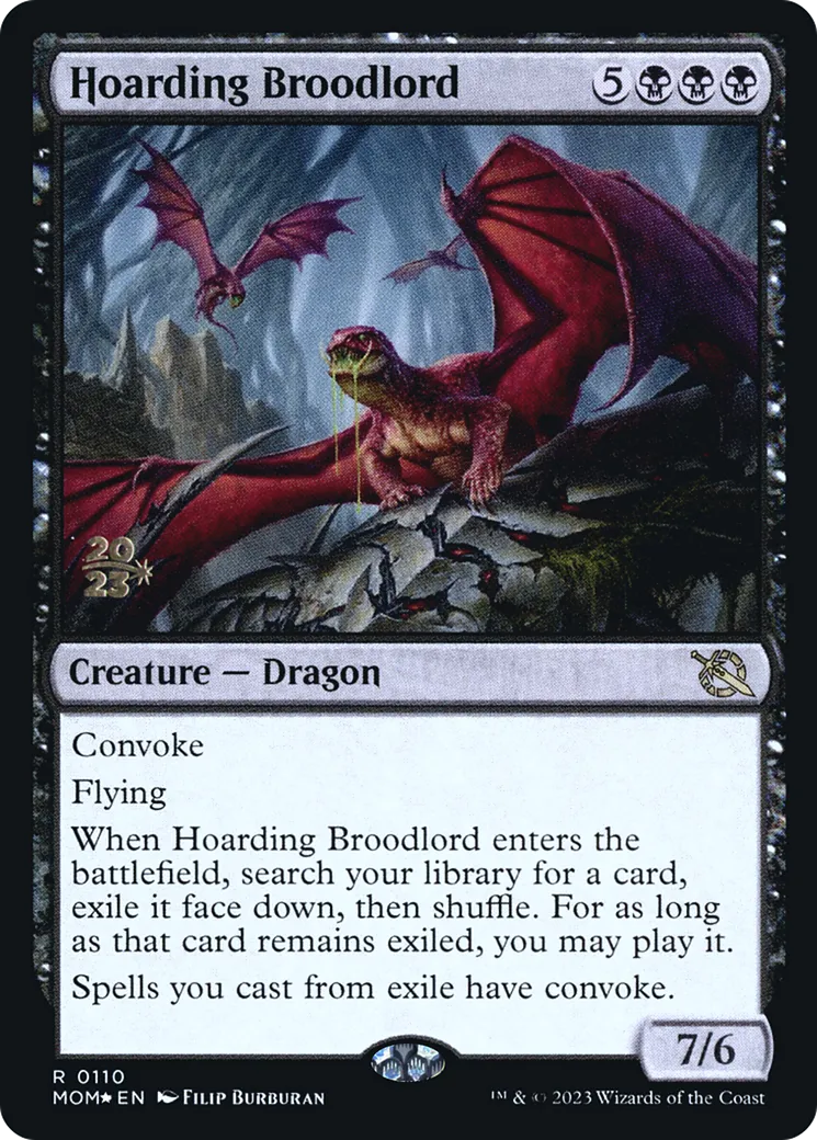 Hoarding Broodlord — March of the Machine Promos — Magic: The Gathering