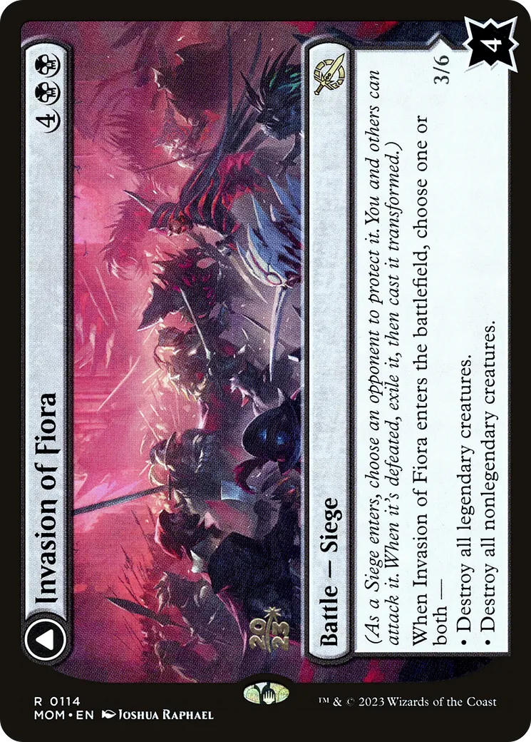 Invasion de Fiora // Marchesa, monarque absolue — March of the Machine Promos — Magic: The Gathering