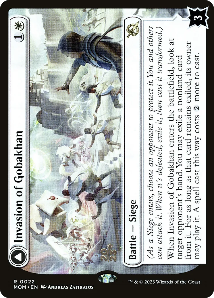 Invasion of Gobakhan // Lightshield Array — March of the Machine Promos — Magic: The Gathering