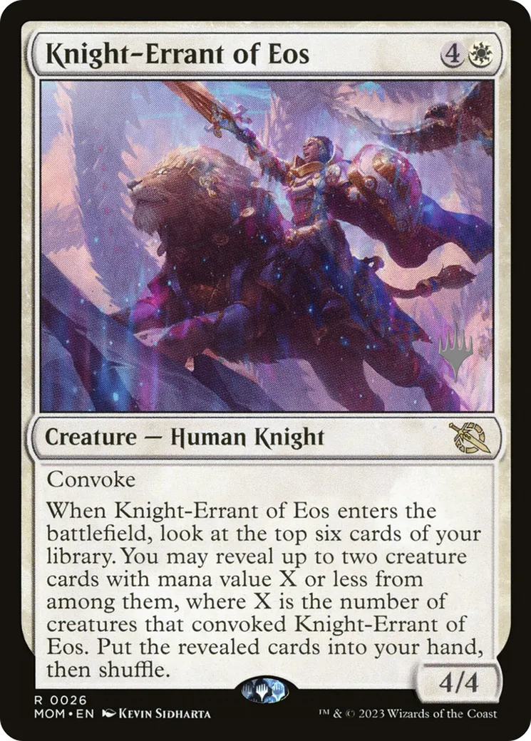Knight-Errant of Eos — March of the Machine Promos — Magic: The Gathering