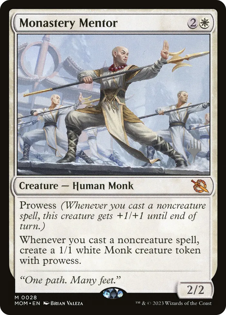 Monastery Mentor — March of the Machine Promos — Magic: The Gathering
