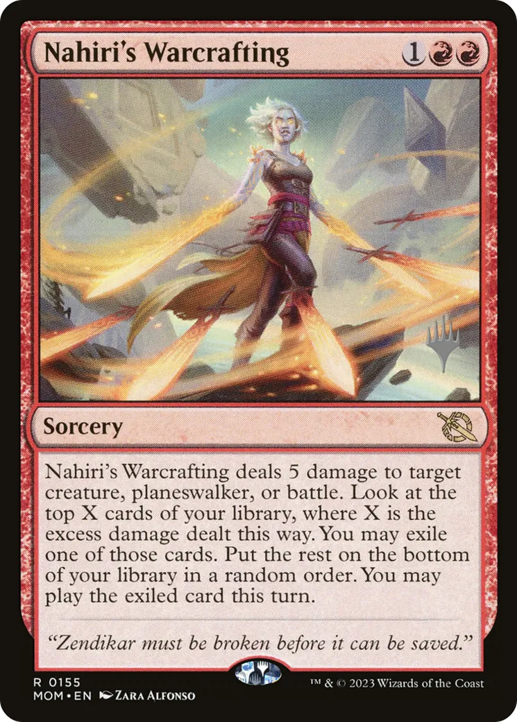 Nahiri's Warcrafting — March of the Machine Promos — Magic: The Gathering