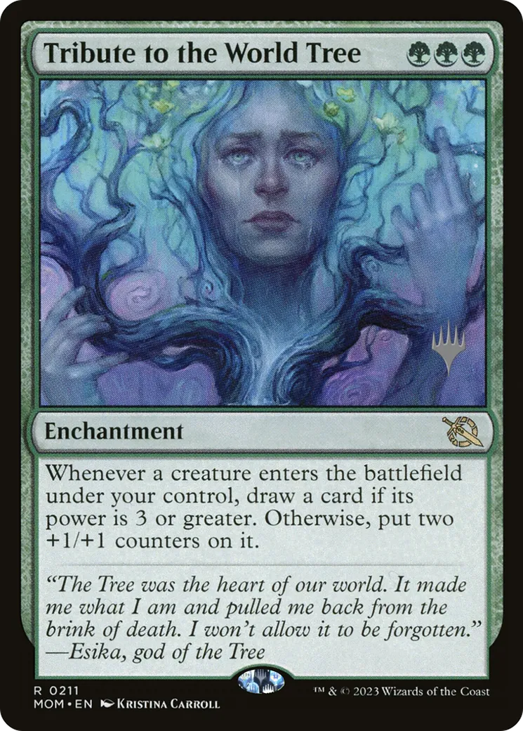 Tribut à l'Arbre-monde — March of the Machine Promos — Magic: The Gathering