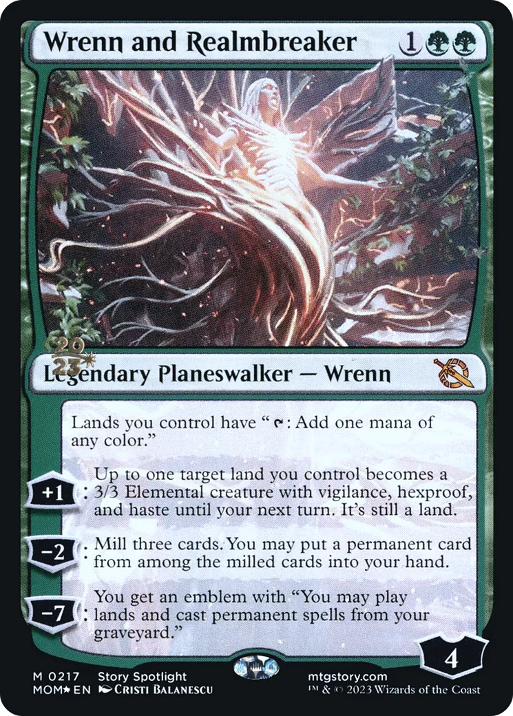 Wrenn and Realmbreaker from March of the Machine Promos - Magic: The Gathering