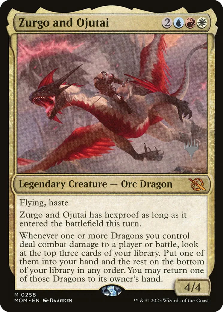 Zurgo and Ojutai — March of the Machine Promos — Magic: The Gathering