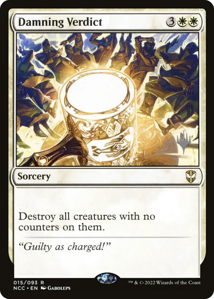 Damning Verdict — New Capenna Commander Promos — Magic: The Gathering