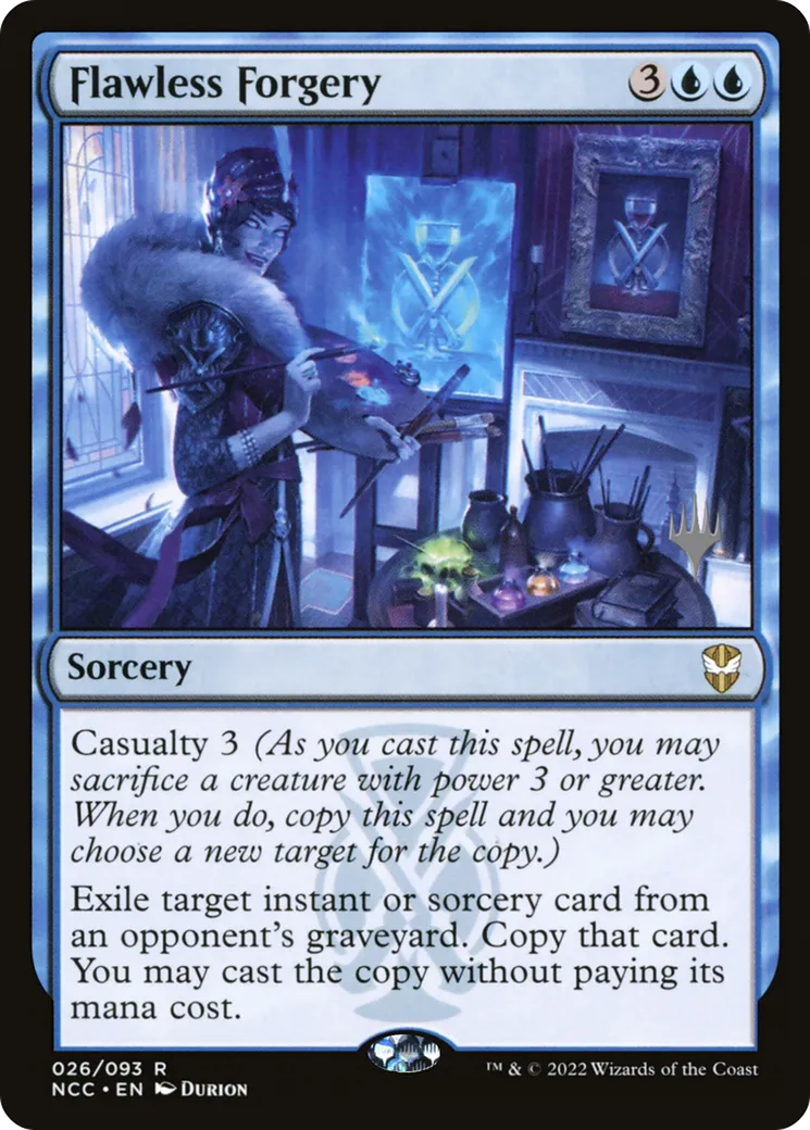 Flawless Forgery — New Capenna Commander Promos — Magic: The Gathering