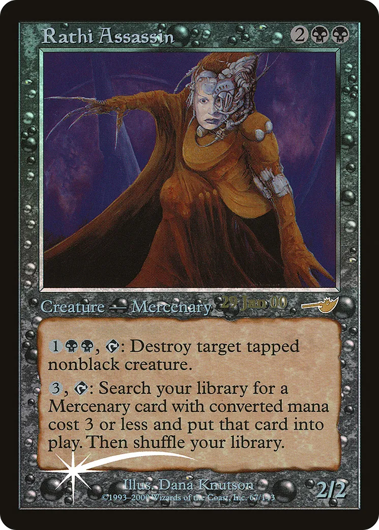 Rathi Assassin — Nemesis Promos — Magic: The Gathering
