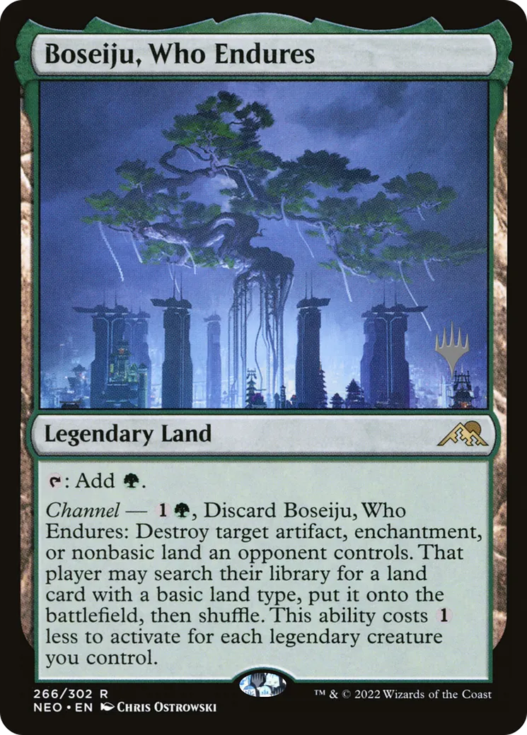 Boseiju, celui qui résiste — Kamigawa: Neon Dynasty Promos — Magic: The Gathering