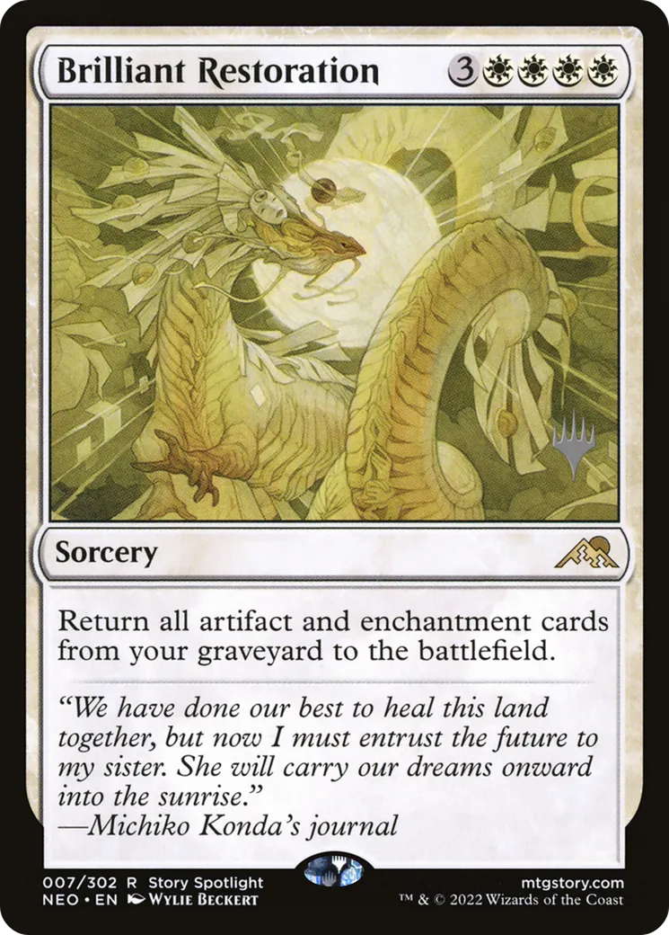 Restauration brillante — Kamigawa: Neon Dynasty Promos — Magic: The Gathering