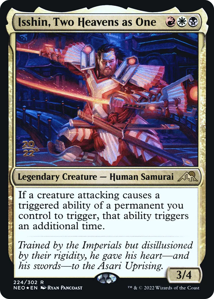 Isshin, Two Heavens as One — Kamigawa: Neon Dynasty Promos — Magic: The Gathering