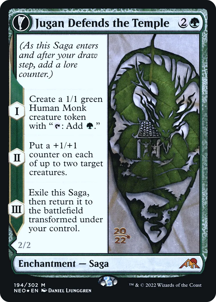 Jugan Defends the Temple // Remnant of the Rising Star — Kamigawa: Neon Dynasty Promos — Magic: The Gathering
