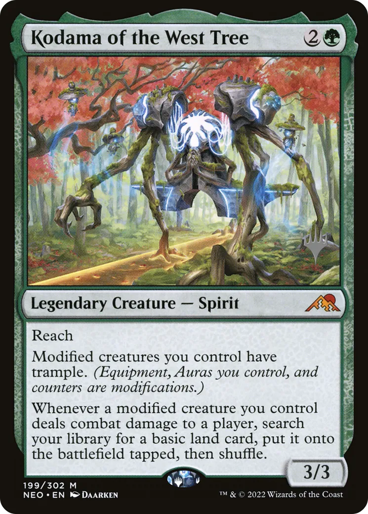 Kodama de l'Arbre de l'ouest — Kamigawa: Neon Dynasty Promos — Magic: The Gathering