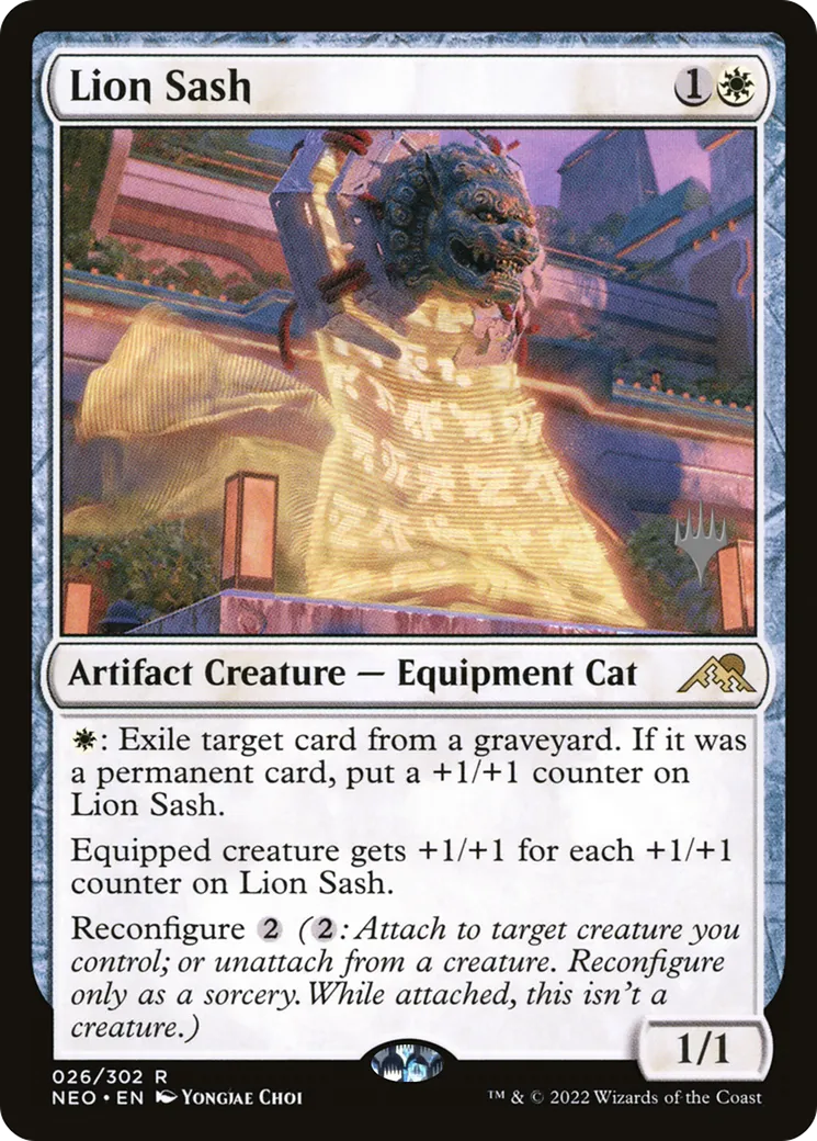 Écharpe de lion — Kamigawa: Neon Dynasty Promos — Magic: The Gathering