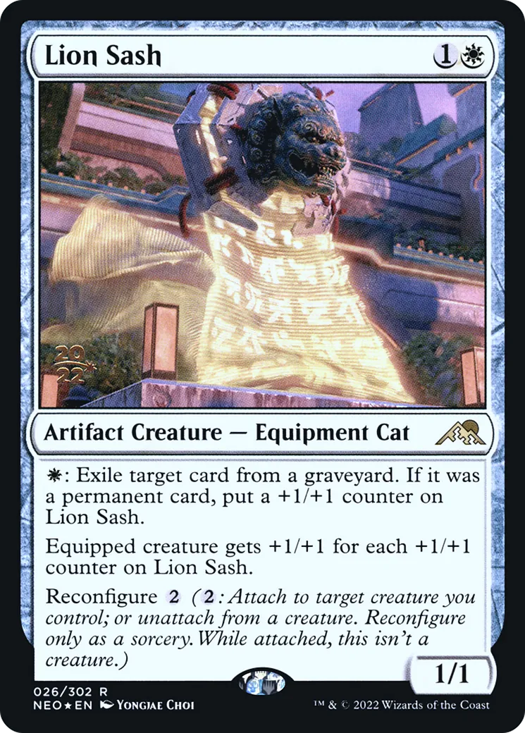 Écharpe de lion — Kamigawa: Neon Dynasty Promos — Magic: The Gathering