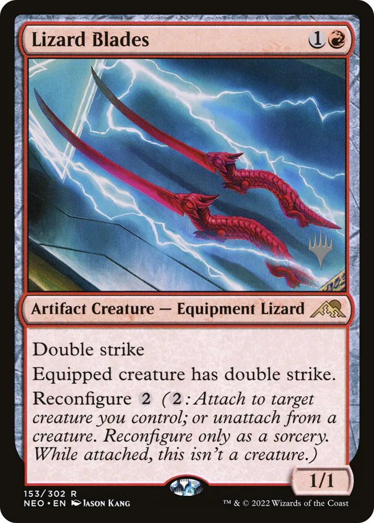 Lizard Blades — Kamigawa: Neon Dynasty Promos — Magic: The Gathering