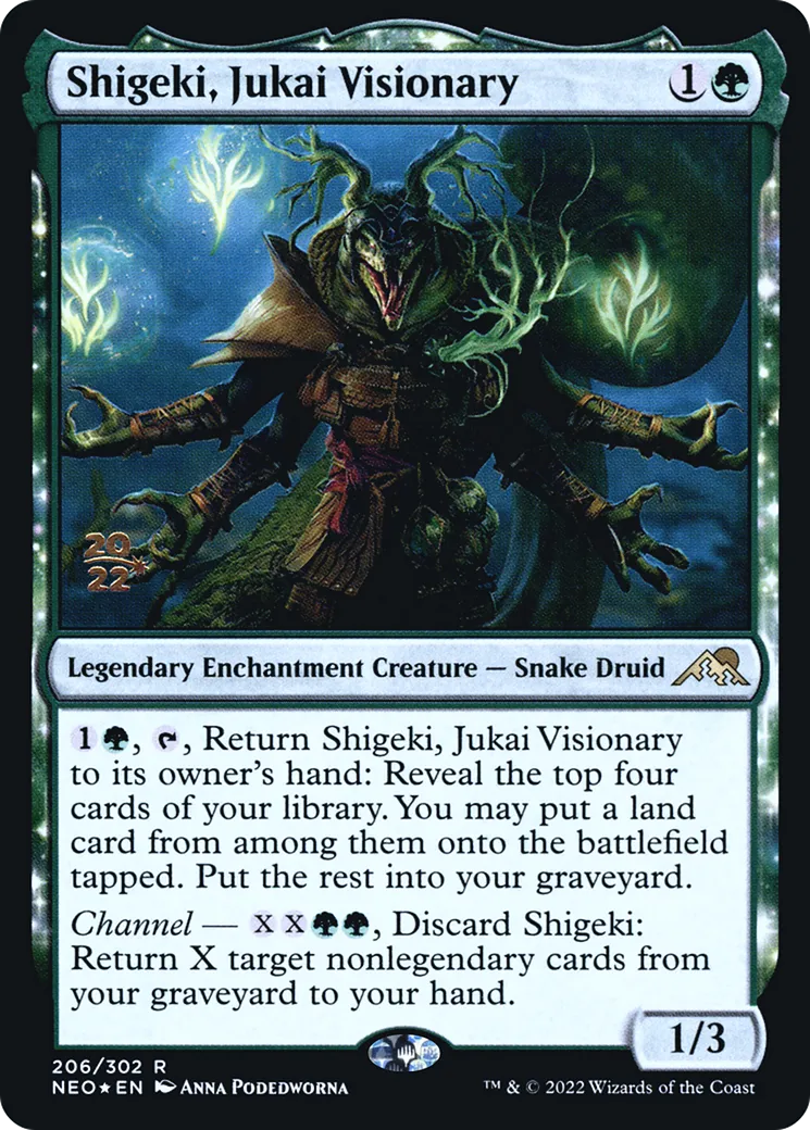Shigeki, visionnaire de Jukai — Kamigawa: Neon Dynasty Promos — Magic: The Gathering