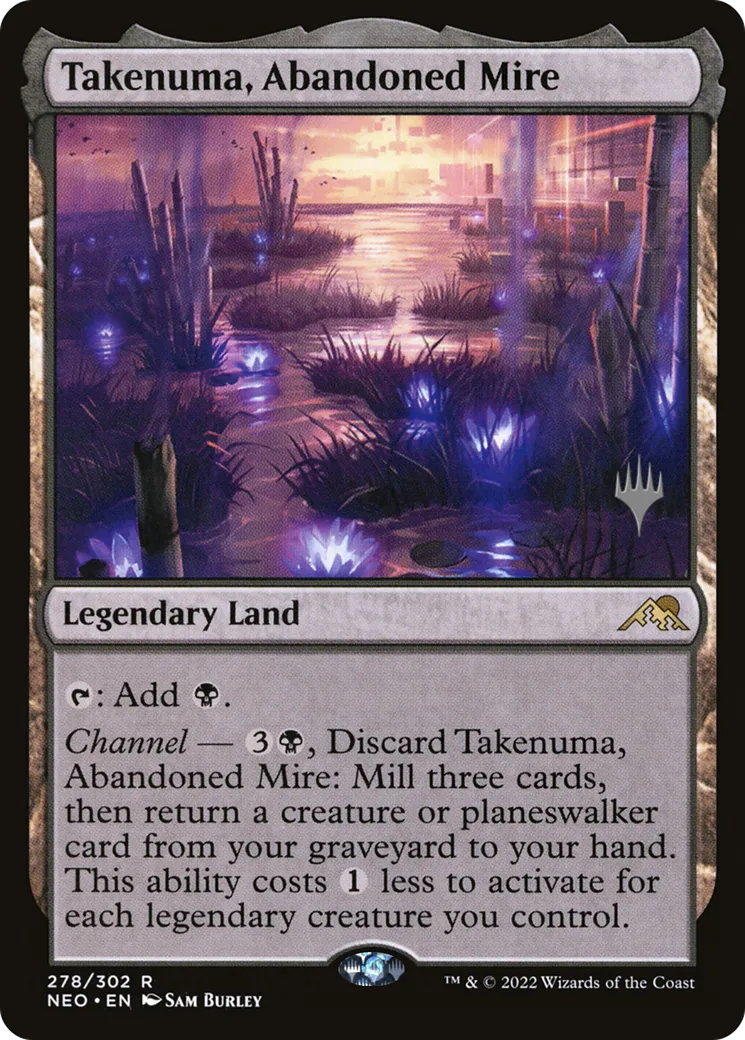 Takenuma, Abandoned Mire — Kamigawa: Neon Dynasty Promos — Magic: The Gathering