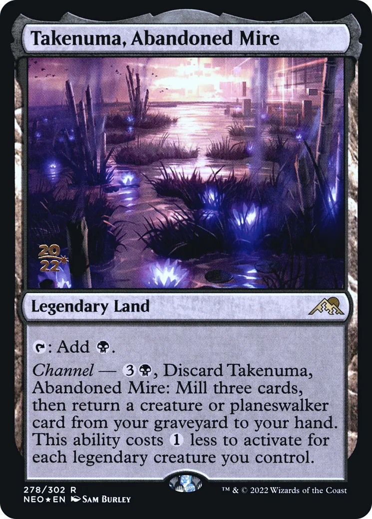 Takenuma, Abandoned Mire — Kamigawa: Neon Dynasty Promos — Magic: The Gathering