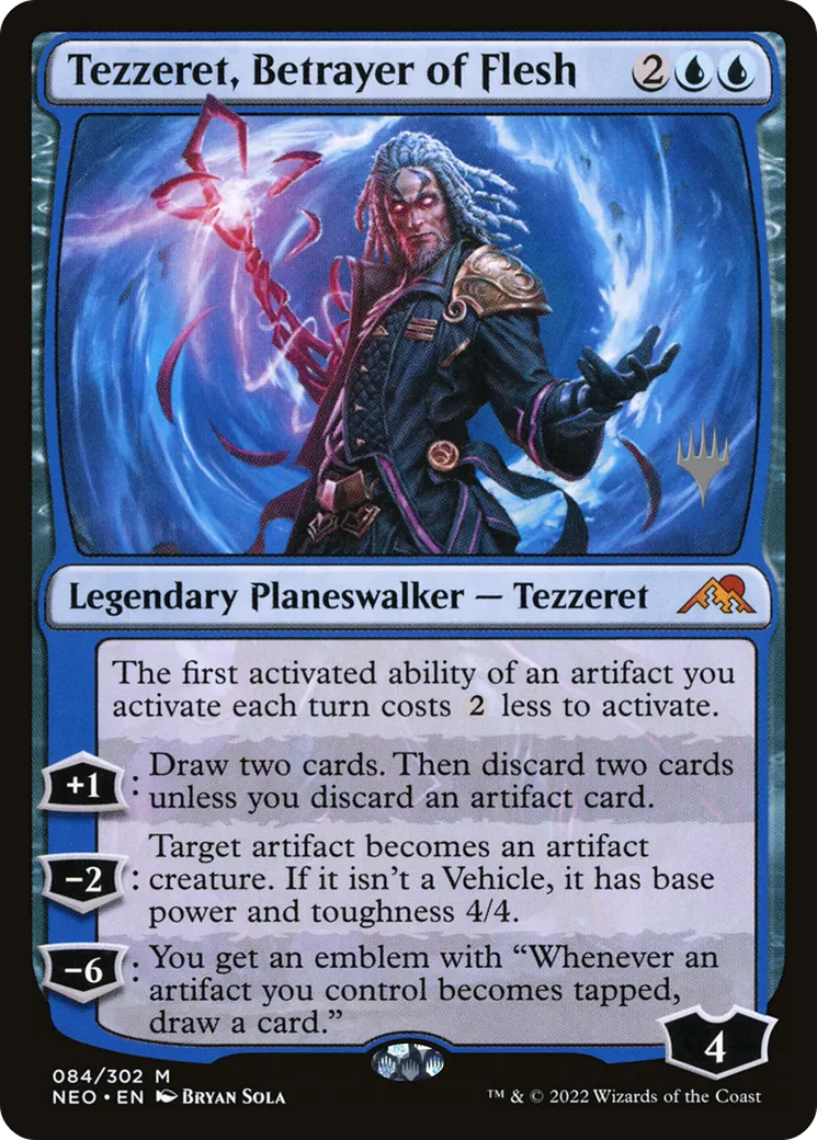 Tezzeret, traître de la chair — Kamigawa: Neon Dynasty Promos — Magic: The Gathering