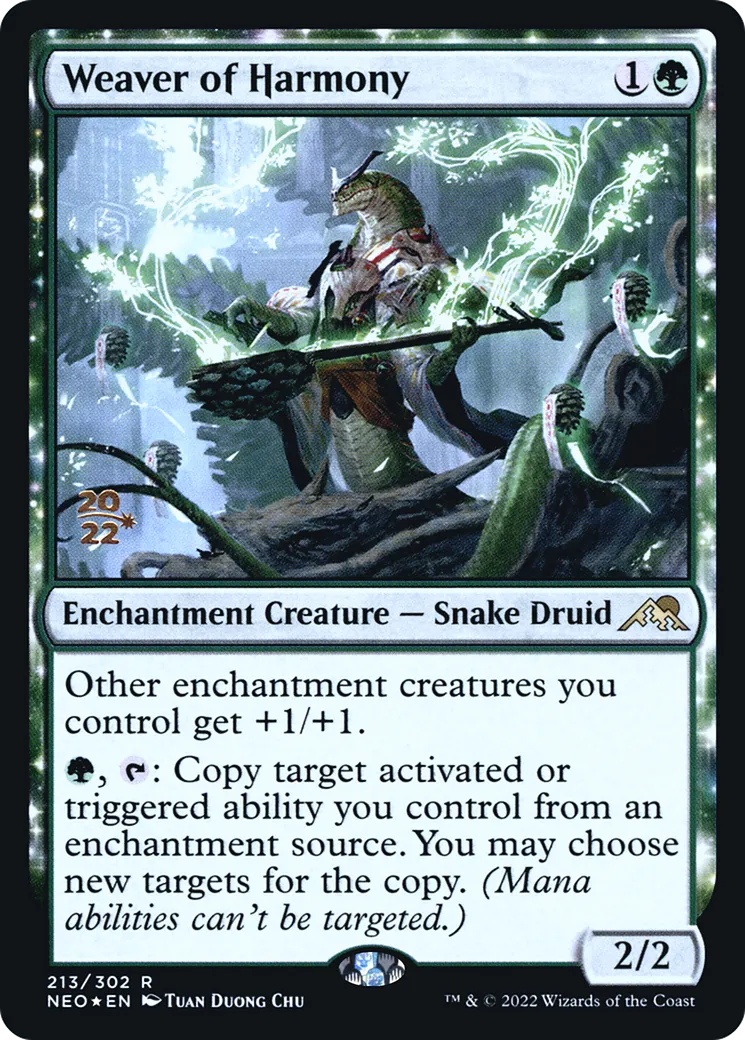 Weaver of Harmony from Kamigawa: Neon Dynasty Promos - Magic: The Gathering