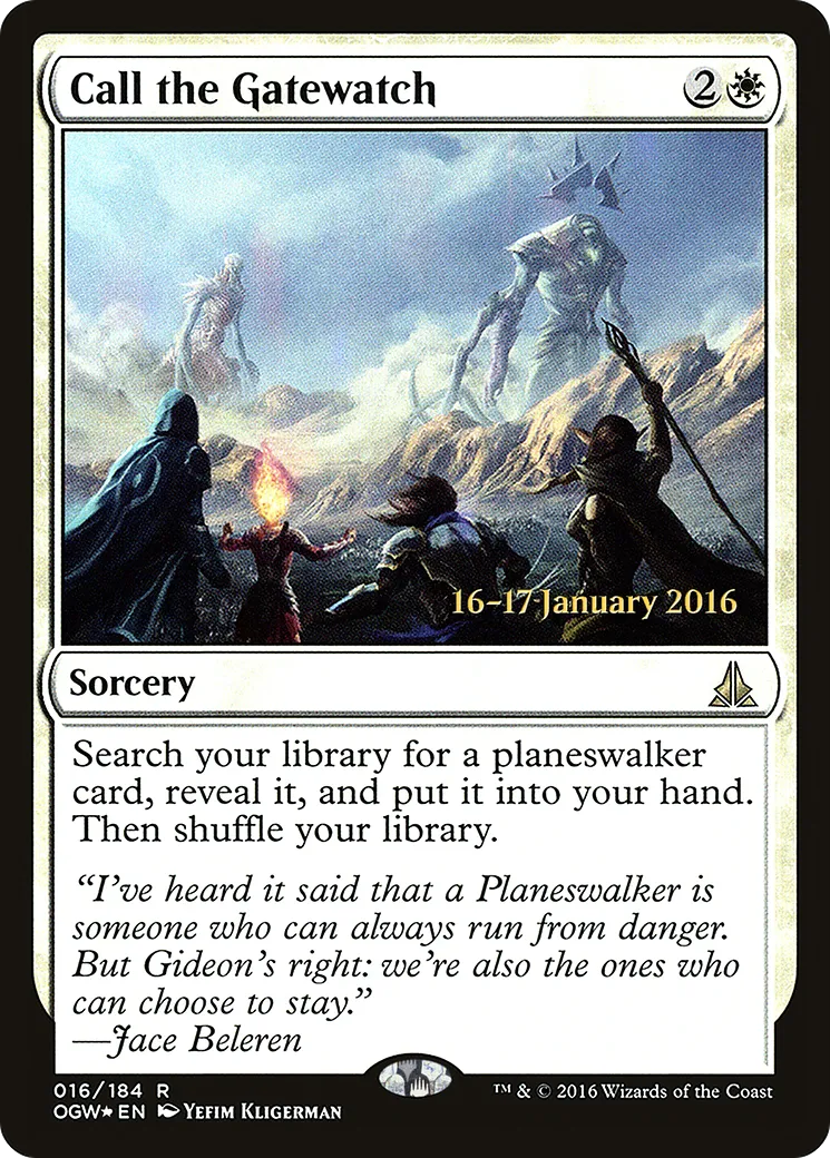 Appelez les Sentinelles ! — Oath of the Gatewatch Promos — Magic: The Gathering