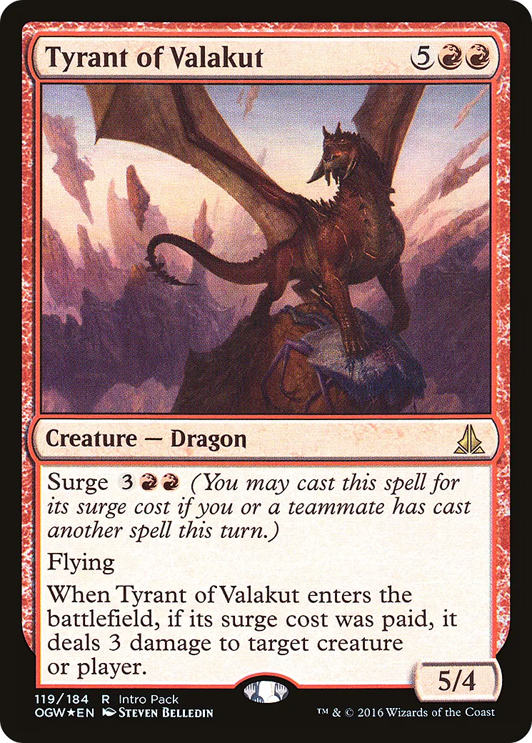 Tyrant of Valakut — Oath of the Gatewatch Promos — Magic: The Gathering