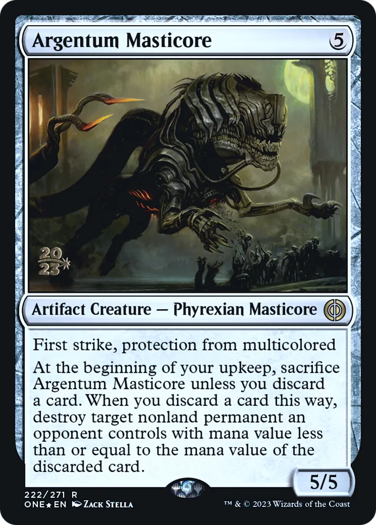 Argentum Masticore — Phyrexia: All Will Be One Promos — Magic: The Gathering