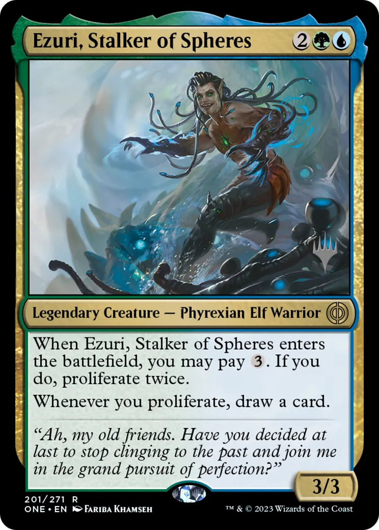 Ezuri, Stalker of Spheres — Phyrexia: All Will Be One Promos — Magic: The Gathering