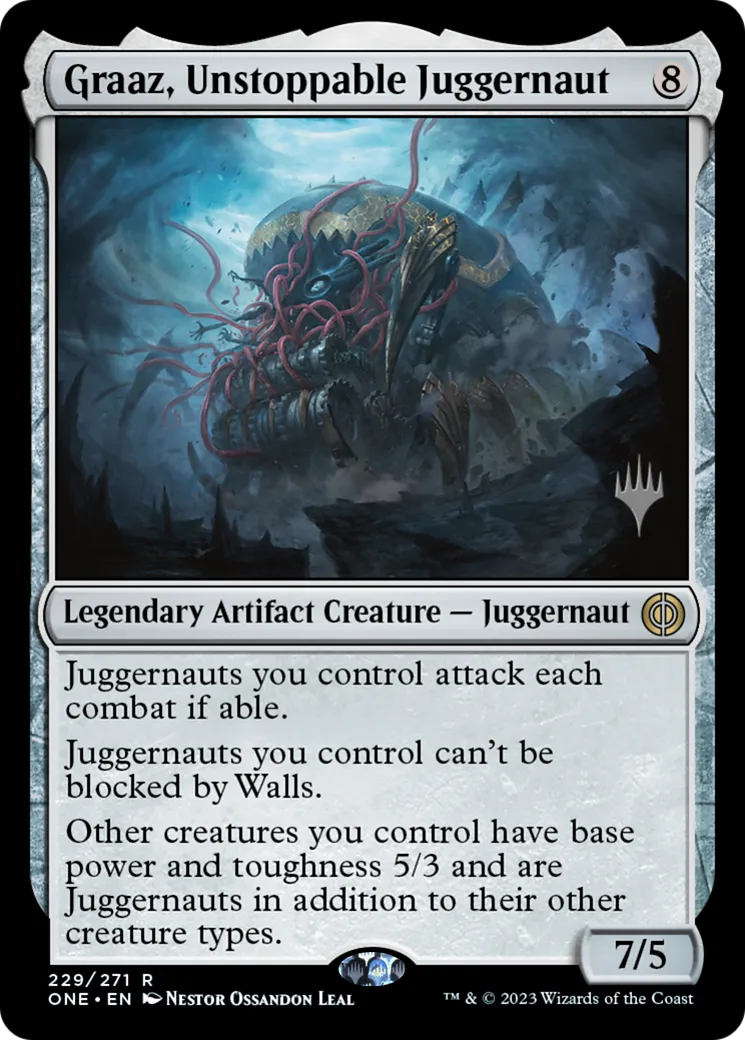 Graaz, Unstoppable Juggernaut — Phyrexia: All Will Be One Promos — Magic: The Gathering