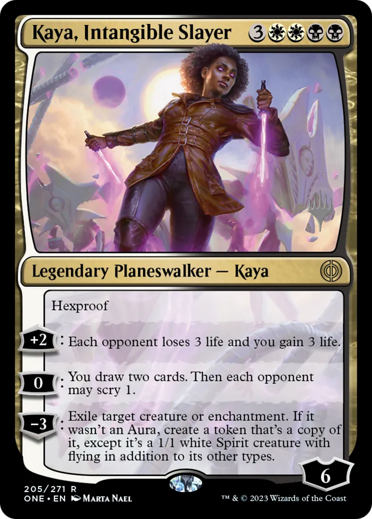 Kaya, Intangible Slayer — Phyrexia: All Will Be One Promos — Magic: The Gathering